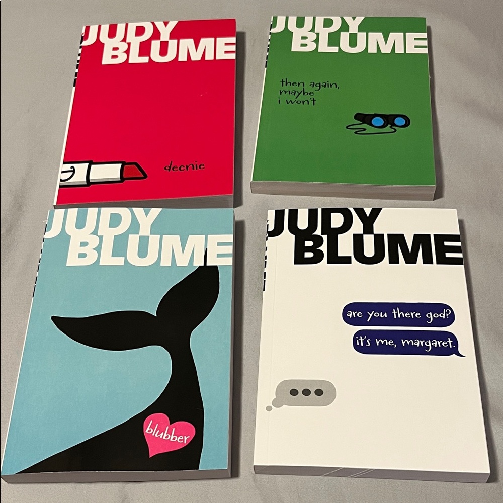 Judy Blume Book Lot 4 Deenie Then Again Maybe I won’t Blubber Are you there God